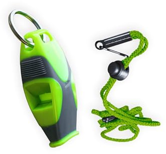 Kwik Goal Fox 40 Sharx Whistle, Light Green/Grey | survival-signal-whistles