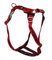 Feltmann Premium Hundegeschirr mit Alu-Max®, Soft- Nylonband, rot mit schwarzen Pfötchen, 75-100cm, 25mm