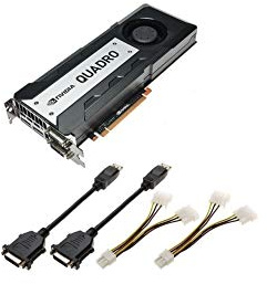 PNY NVIDIA Quadro K6000 professionelle Grafikkarte 12 GB GDDR5 PCI-Express 2 x DP + 2 x DVI + Stereo (VCQK6000-PB)