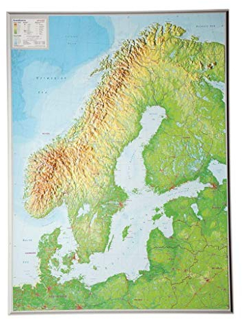 Skandinavien 1:2.9MIO ohne Rahmen: Skandinavien 1:2.9MIO ohne Rahmen