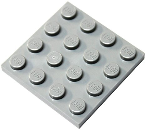 LEGO Parts and Pieces: Black 4x4 Plate x50