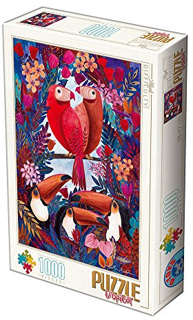 D-Toys Puzzle Andrea Kurti- Tropical- Exotic Birds 1000 Teile