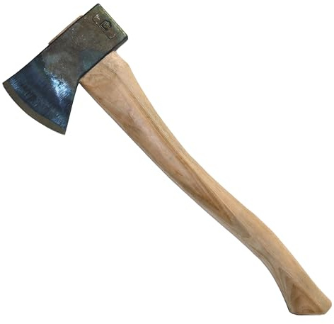COUNCIL TOOL Hudson Bay Camp Axe - 2 lbs Hand Axe with 18 Curved Hickory Handle & Hardened Poll - SU20HB18C