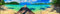Zaundruck Riesen Panorama Zaun - bedruckte Sichtschutzstreifen für Doppelstabmattenzaun mit großen Panorama Motiv (XXL (3 Zaundfelder), Karibik)