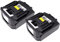 FengWings® 2X BL1415 194558-0 14,4 V 1,5 Ah Batterie, Remplacement pour Makita BL1430 BL1415 194066-1 194065-3 194558-0