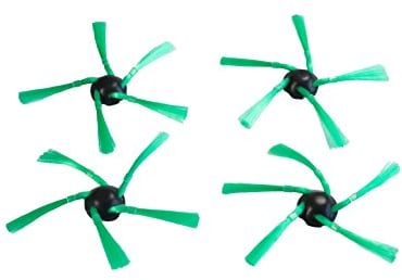 Hannets hochwertige Seitenbürsten kompatibel mit Vorwerk VR200 und VR300 I Roboterstaubsauger Staubsaugroboter 4 Ersatzbürsten NEU für Vorwerk Kobold VR 200 und VR 300