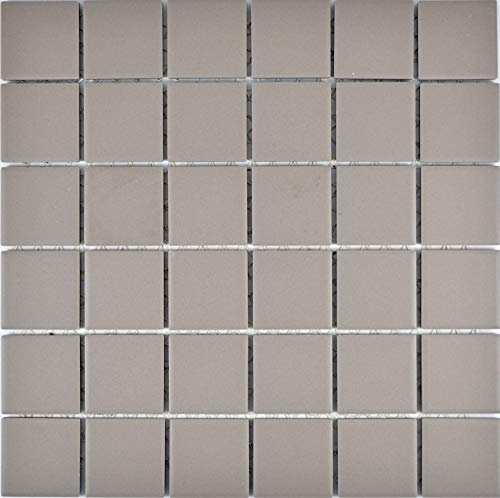 Lot de 10 carreaux de mosaïque en céramique non émaillé pour mur, salle de bain, douche, cuisine, revêtement de comptoir, revêtement de baignoire