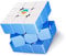 Monster Go Zauberwürfel Original 3x3, Trainer Würfel 3x3 Cube, Magic Cube in 2 Farben, Geschenk für Kinder und Anfänger (Blau)