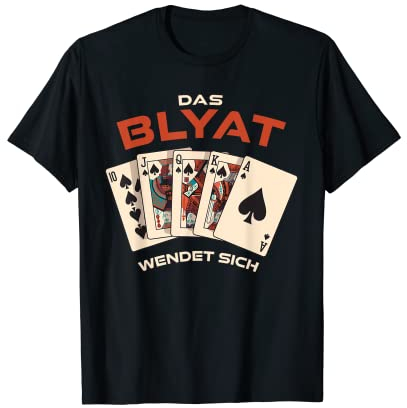 Das Blyat wendet sich! Cyka Blyat Russland Poker T-Shirt