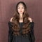 Style Icon Lace Front Perücke 66 cm Body Wave Perücken Rot Lang Wellige Synthetische Perücken Für Frauen Tief Teil Hitzebeständige Fasern Spitze Front (Brown)