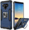 IKAZZ Galaxy Note 9 Case Phone Cover Blue | Dual Layer, Soft Flexible TPU, Hard PC, Anti-Slip, Full-Body, Rugged, Protective, with Magnetic Kickstand