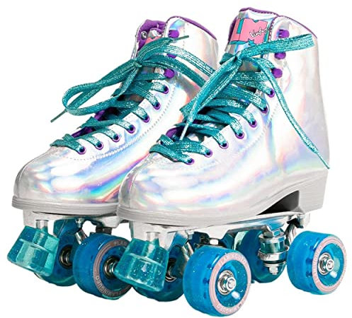 Flamingueo Rollschuhe - Roller Skates, Rollschuhe Damen, Räder 82A, Roller Erwachsene, Rollerskates Damen, Rollschuhe Herren, Größe 41 EU
