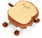18cm Toast Geschnittenes Brotkissen, Niedliche Toast Plüsch Kissen Gefüllte Puppe Brotform Weiches Kuscheltier Lustige Dekoissen Stofftier Zierkissen für Kinder Valentinstag Geburtstagsgeschenk