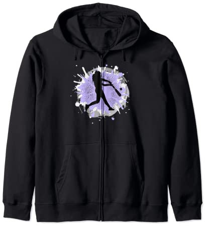 Viola Ragazze Baseball Donna Softball Team Player Ispirazione Felpa con Cappuccio