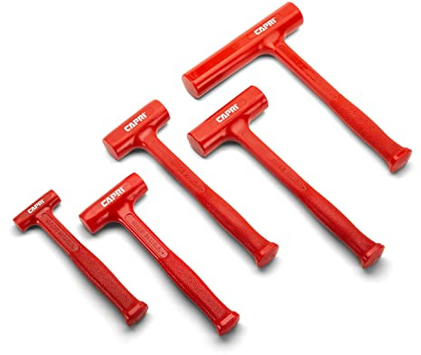 Capri Tools Slim Dead Blow Hammer Set, 5-teilig, Made in USA