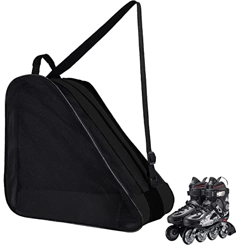 GLAITC Inliner Tasche, Rollschuh Tasche Skischuhtasche mit Verstellbar Trageriemen Schlittschuhtasche Tasche Rollschuhe Inline-Skates Unisex Ice Skate Tasche Bag für Kinder und Erwachsene