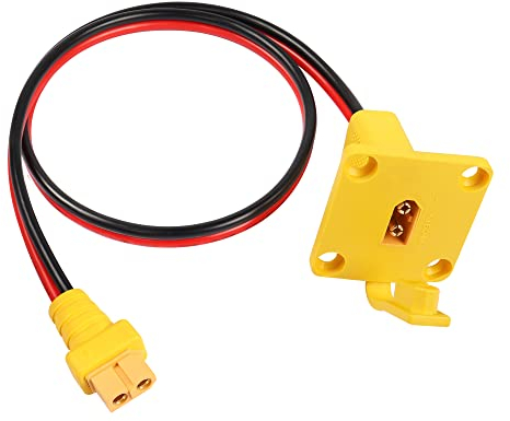 RIIEYOCA XT60 Adapter mit Panel Kabel XT60 Ladekabel XT60 Stecker auf Buchse Stromkabel für Solarpanel E-Bike Fatshark Skyzone FPV Monitor(60CM)