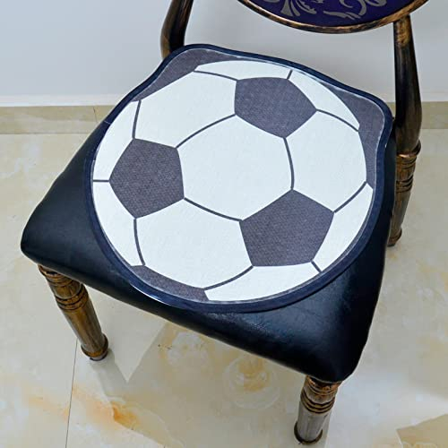 ABGO Sitzpolster für Esszimmerstühle, Kissen, eiskühles Kissen, Sommer-Ass-Kühlkissen, geeignet für Bürostühle, Esszimmerstühle, Autostühle (40 x 40 cm Muster, Fußball)