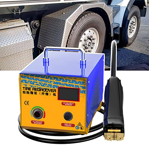 STALF 1000W Portable Truck Tyre Regroover, ‎Solid Tire Grooving Tool Kit For Car,Motorcycle, Karting, Atv, Industrial Tires,5M Length Cable