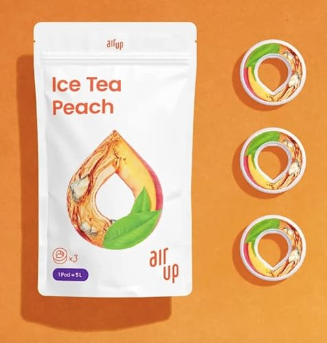 Water Bottle-650ml/Flavoured Water Bottle with Pods/Various Colour Available/BPA Free/0 Calories/Tristan - Hot Pink, Charcoal Grey etc. (Iced Tea Peach Pods - 3 Pcs)