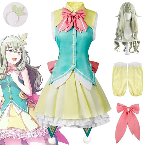 Rcrllya Anime Projekt Sekai Bunte Bühne Kusanagi Nene Cosplay Kostüm Anzug Halloween Outfit (Kusanagi Nene Perücke,XL)