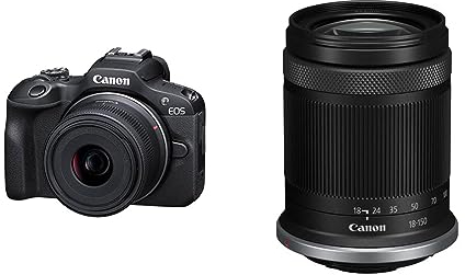 Canon Cámara sin Espejo EOS 100 18-45 Kit + RF-S 18-150mm Negro o Plateado
