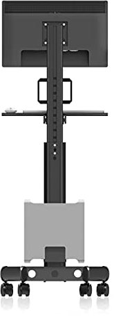 Monitor Arm Gas Single Monitor Mobile Cart 17-32 Floor-standing Monitor Stand LCD TV Stand Height-adjustable Monitor Mount Stand with Keyboard and Host Bracket Monitor Desk Mount