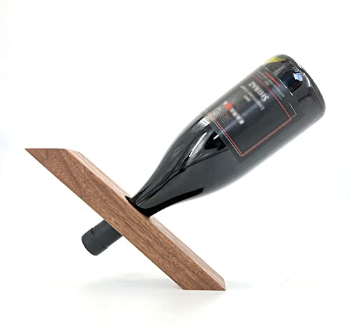 Acsigesn Weinregal für Arbeitsplatte, Weinflaschenhalter, Holz, rustikaler Weinständer, Tisch-Weinhalter, Erwachsene, kreative Dekoration, Zubehör, perfekt für Heimdekoration und Küche, Aufbewahrung,