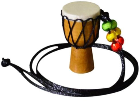 Bemvp Instrument Halsketten Djembe Trommel Mini Anhänger Afrikanische Holz Klassische Hand Kongo Trommeln Schmuck Für Teenager Männer Frauen Charms