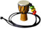Instrument Halsketten Djembe Trommel Mini Anhänger Afrikanische Holz Klassische Hand Kongo Trommeln Schmuck Für Teenager Männer Frauen Charms