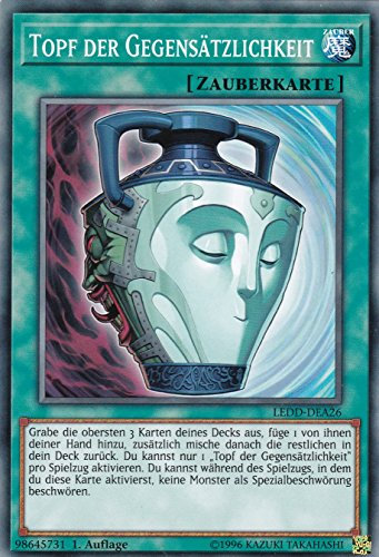 LEDD-DEA26 - Topf der Gegensätzlichkeit - Common - 1. Auflage - DEUTSCH - Legendary Dragon Decks - mit LMS Trading Fieldcenter-Karte Yugioh