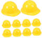 BESTonZON 10 Stück Miniatur bauhut Bauhelm Puppen Hut Kinder Spielzeug Helm Schutzhelm Weinflasche Abdeckung Stopper, Mini-Bauhut Lutscher-Süßigkeitshut Vogelhelm winzig Schutzhelm Safety Helmet