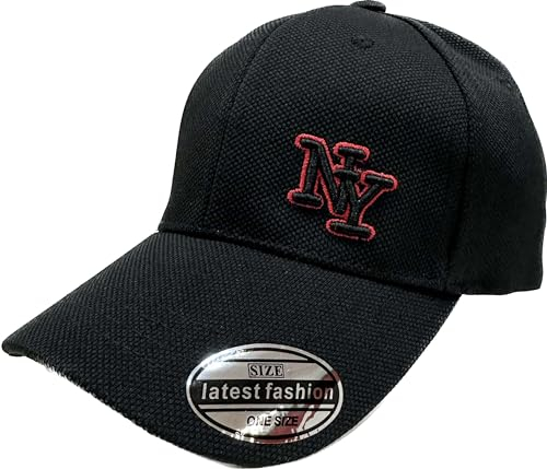 J26 NY Kappe USA Cap Basecap Mütze Trucker Snapback Gebogene Schirm New York Sommer Frühling (DE/NL/SE/PL, Alphanumerisch, Einheitsgröße, NY Schwarz)