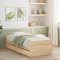 Festnight Bett mit Stauraum 90 x 190 cm Einzelbett mit Schubkästen Holzbett Kinderbett Jugendzimmer Kojenbett Stauraumbett Erwachsenenbett mit Lattenrost Sonoma-Eiche