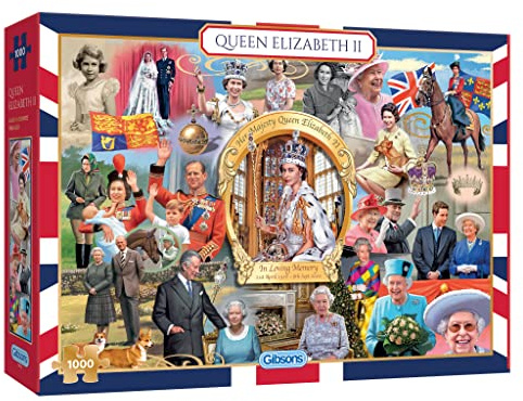 Gibsons Puzzle Queen Elizabeth II - 1000 Teile Puzzle Erwachsene