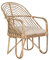Home ESPRIT Gartenstuhl Bambus Rattan 58 x 61 x 87 cm
