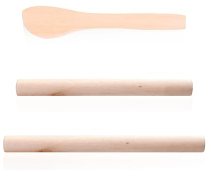 2 mattarelli in legno, 1 taglierina per gnocchi in legno, mattarello per imballaggi di gnocchi, spilla antiaderente, rullo per pasta, utensili da forno