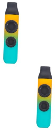 BESTonZON 2 Sätze Doppelloch-kazudi Gitarren-kazoo-partner Kazoos Musikinstrument Kazoos Für Erwachsene Mundharmonikas Für Musikalische Kazoos Kazoo-saxophon Kazoo-musik Hightech-kunststoff