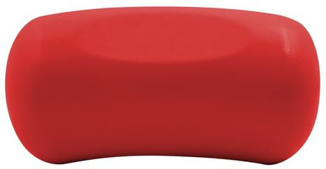 Inscrip Badewannenkissen, Badekissen für Badewanne Mit 2 Saugnäpfen, Nackenkissen Badewanne Waschbar, Wannenkissen, Badekissen mit Ergonomischer Passform, Badekissen für Home und Spa (Rot)