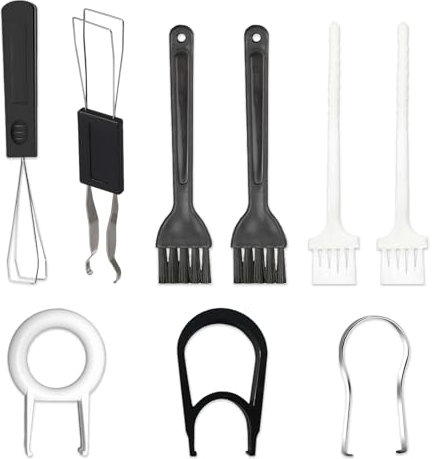 5 Pieces Keycap Puller and Switch Puller Set with 4 Brushes, Keyboard Brush Set for Easy Cleaning and Maintenance