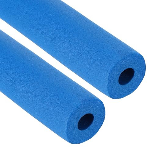 PATIKIL 3/4 (19mm) ID x 6.6Ft x 0.59 Rohrisolierung, 2 Stück Gummischaum Winter Frostschutzrohr Brandschutz für Wasser, Klimaanlagen, Industrierohre, Blau