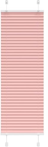 vidaXL Plissee Rosa 45x150 cm Stoffbreite 44,4 cm Polyester, Faltrollo, Klemmfix, Plisseerollo, Jalousie, Rollo, Plisseerollo für Fenster