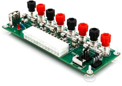 YIGZYCN 24-poliges Computer-Netzteil/Computergehäuse, Netzteil-Adapter, Transferplatine, 3,3 V, 5 V, 12 V