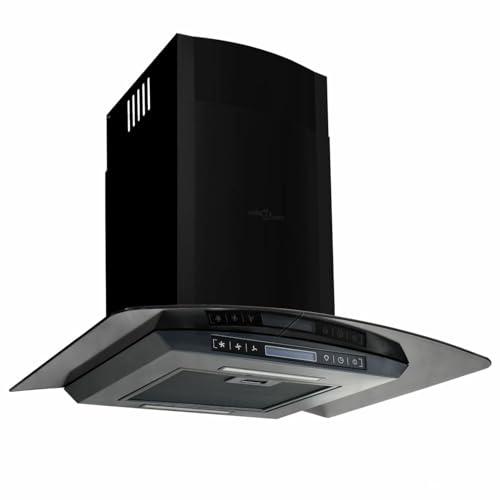 Dunstabzugshaube Wandmontage, Somanki Abzugshaube, Einbauküche, Dunstabzug, Küche, Cooker Hood, Edelstahl 756 m³/h 60 cm Schwarz