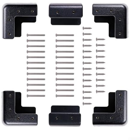 Entgoinggo Kit de supports de montage pour panneau solaire en ABS avec vis pour camping-car, bateau, yacht, toit, terrasse, sans perçage, supports étanches