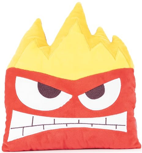 Jay Franco Disney Pixar Alles Steht Kopf Wut Dekoratives Geformtes Kissen 30 cm Weiches Kinderbettkissen