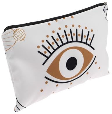 SOPOTUTU Devil Eyes Kosmetiktasche Toilettenbeutel Ästhetische Make -up -Tasche Make -up -Beutel Süße Schminktasche Makeup Tasche Make -up -taschenorganisator Kleiner Kulturbeutel TPU