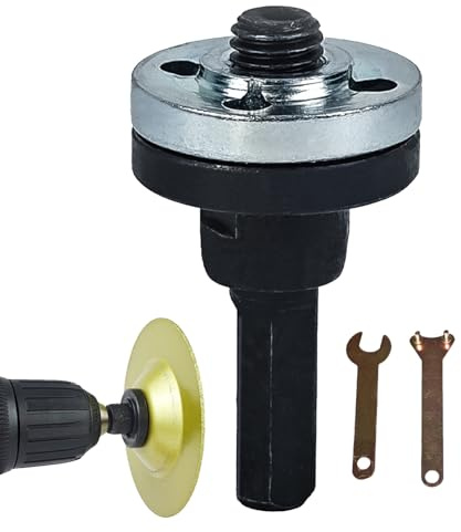 Drill Mandrel Adapter, Angle Grinder Connecting Rod, Adjustable Drill Spanner Wrench, Car Polishing Accessories, 5.3x3x3cm, for Cutting Disc, Polish Disc