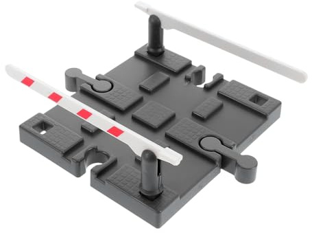 Gogogmee Eisenbahnschienen Zubehör Kinder Kunststoff Bahnschranke Spielzeug Geländermodell Für Kreative Eisenbahn Szenen
