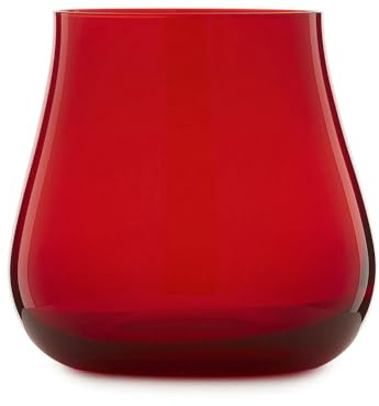 Fade Set 6 Bicchieri acqua in vetro rosso Limosa, moderni 340 ml